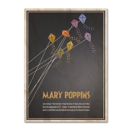 Trademark Fine Art Megan Romo 'Mary Poppins' Canvas Art, 16x24 MR0021-C1624GG